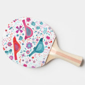 Moderne Waterverf van vogelpest Tafeltennisbatje (Zijkant)