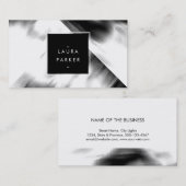 Moderne Waterverf Veelhoek geometrisch hedendaags Visitekaartje (Voorkant / Achterkant)