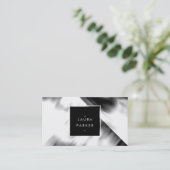 Moderne Waterverf Veelhoek geometrisch hedendaags Visitekaartje (Staand voorkant)