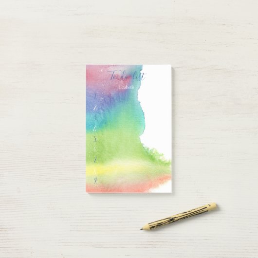 Moderne Waterverf verf plastic, om lijst uit te vo Post-it® Notes (Op bureau)