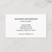 Moderne waterverf verlaat gouden lijst professione visitekaartje (Achterkant)