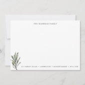 Moderne Waterverf verliest familieadres Notitiekaartje (Voorkant)