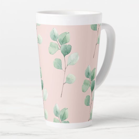 Moderne Waterverf verliest patroon Latte Mok (Rechterhoek)