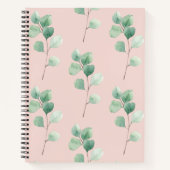 Moderne Waterverf verliest patroon Notitieboek (Voorkant)