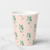 Moderne Waterverf verliest patroon Papieren Bekers (Achterkant)