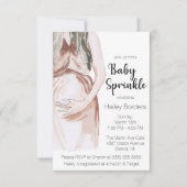 Moderne Waterverf Verwacht moeder Baby springen Kaart (Voorkant)