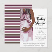 Moderne Waterverf Verwachte moeder Baby shower Kaart (Voorkant / Achterkant)