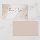 Moderne Waterverf Visitekaartje (Voorkant / Achterkant)