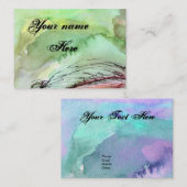Moderne Waterverf  Visitekaartje (Voorkant / Achterkant)