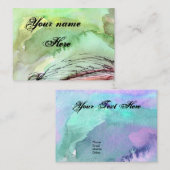 Moderne Waterverf  Visitekaartje (Voorkant / Achterkant)