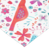 Moderne Waterverf vogels en bloemen kleurrijke ver Tafelkleed (Gekanteld)