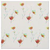 Moderne waterverf voor Abstracte kunstbloemen Stof (Swatch)