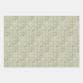 Moderne Waterverf voor groen en goud Inpakpapier Vel (Voorkant 3)