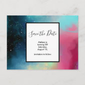 Moderne Waterverf voor groene en rode ruimte Briefkaart (Voorkant)