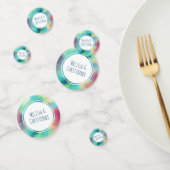 Moderne Waterverf voor groene en rode ruimte Confetti (Groep)