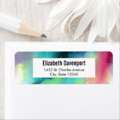 Moderne Waterverf voor groene en rode ruimte Etiket (Insitu)