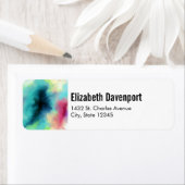 Moderne Waterverf voor groene en rode ruimte Etiket (Insitu)