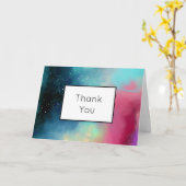 Moderne Waterverf voor groene en rode ruimte Kaart (Gele Bloem)