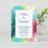 Moderne Waterverf voor groene en rode ruimte Kaart (Staand voorkant)