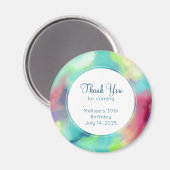 Moderne Waterverf voor groene en rode ruimte Magneet (Voorkant / Achterkant)