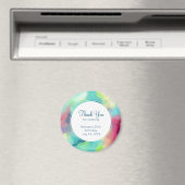 Moderne Waterverf voor groene en rode ruimte Magneet (Insitu (Vaatwasser))