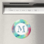 Moderne Waterverf voor groene en rode ruimte Magneet (Insitu (Vaatwasser))