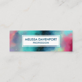 Moderne Waterverf voor groene en rode ruimte Mini Visitekaartje