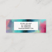 Moderne Waterverf voor groene en rode ruimte Mini Visitekaartje (Achterkant)