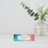 Moderne Waterverf voor groene en rode ruimte Mini Visitekaartje (Staand voorkant)