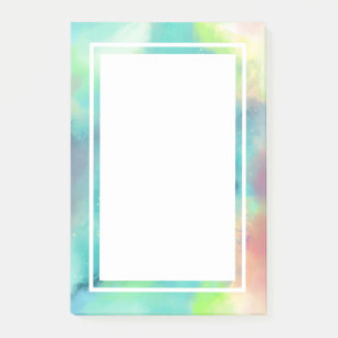 Moderne Waterverf voor groene en rode ruimte Post-it® Notes