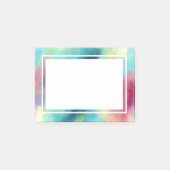 Moderne Waterverf voor groene en rode ruimte Post-it® Notes (Voorkant)