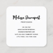 Moderne Waterverf voor groene en rode ruimte Vierkante Visitekaartje (Achterkant)