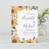 Moderne Waterverf voor zonnebloemen Kaart (Staand voorkant)