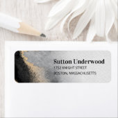 Moderne Waterverf voor zwart en goud Etiket (Insitu)