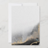 Moderne Waterverf voor zwart en goud Kaart (Achterkant)