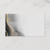 Moderne Waterverf voor zwart en goud Visitekaartje (Achterkant)