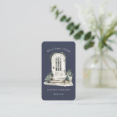 Moderne Waterverf voordeur onroerend goed makelaar Visitekaartje (Staand voorkant)