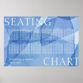 Moderne Waterverf Vormen Bruiloft Zittinggrafiek Poster (Voorkant)