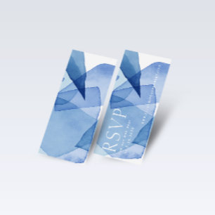 Moderne Waterverf Vormt Bruiloft Website Kaart