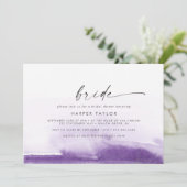 Moderne Waterverf | Vrijgezellenfeest van de Paars Kaart (Staand voorkant)