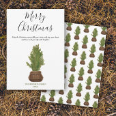 Moderne Waterverf Vrolijke kerstboom vakantie