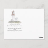 Moderne Waterverf vuurtoren aangelegd Briefkaart (Achterkant)