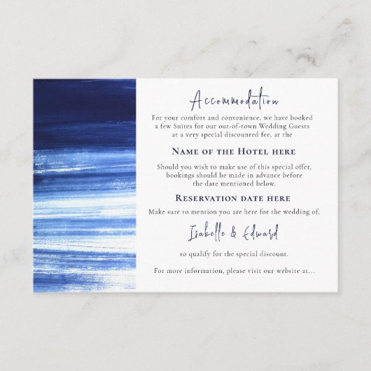 Moderne Waterverf was in zee Informatiekaartje (Voorkant)