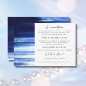 Moderne Waterverf was in zee Informatiekaartje