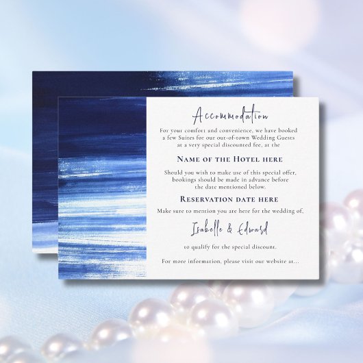 Moderne Waterverf was in zee Informatiekaartje