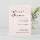 Moderne Waterverf was Vrijgezellenfeest | Blush Kaart (Staand voorkant)