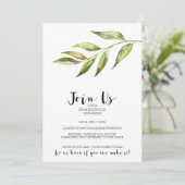 Moderne Waterverf wijk Cocktail Party Kaart (Staand voorkant)