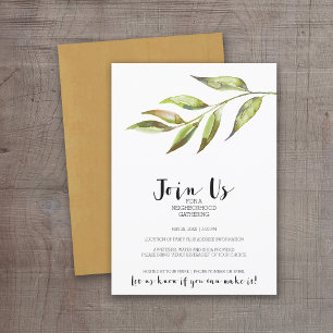 Moderne Waterverf wijk Cocktail Party Kaart