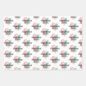 Moderne Waterverf-wijnoogst Inpakpapier Vel (Voorkant)