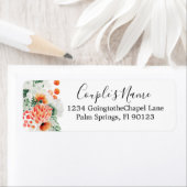 Moderne Waterverf Wildbloemen Trendy Floral Etiket (Insitu)